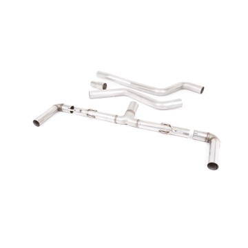 Ford Focus MK4 ST Hatch - Race (Louder) GPF Back Exhaust System with Polished GT-115 Trims - Polished
