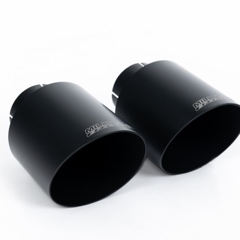 Ford F150 Raptor V6 Supercab (Gen 2) - Cat-Back Exhaust System with GT-115 Cerakote Black Trims - Cerakote Black
