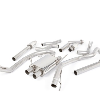 Ford F150 Raptor V6 Supercrew (Gen 2) - Cat-Back Exhaust System with GT-115 Cerakote Black Trims - Cerakote Black