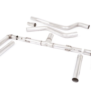 Ford Focus MK4 ST Estate/Wagon - Race (Louder) GPF Back Exhaust System with Burnt Titanium GT-115 Trims - Burnt Titanium