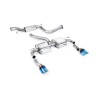 Ford Focus MK2 RS - Resonated (Quieter) Cat-Back Exhaust System with GT-115 Burnt Titanium Trims - Burnt Titanium