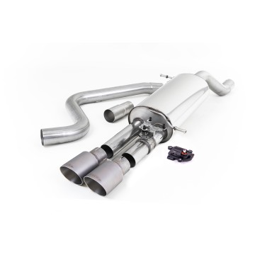 Ford Fiesta MK8/8.5 ST 1.5 - GPF Back Exhaust System with Titanium GT-90 Trims - Brushed Titanium