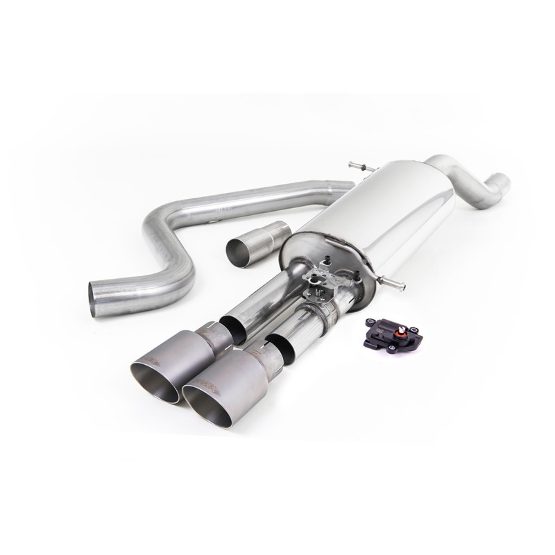 Ford Fiesta MK8/8.5 ST 1.5 - GPF Back Exhaust System with Titanium GT-90 Trims - Brushed Titanium