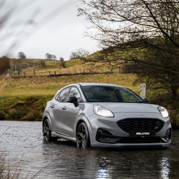 Ford Puma ST (GPF Equipped) - Valved OPF Back Exhaust System with Burnt Titanium GT-90 Trims - Burnt Titanium