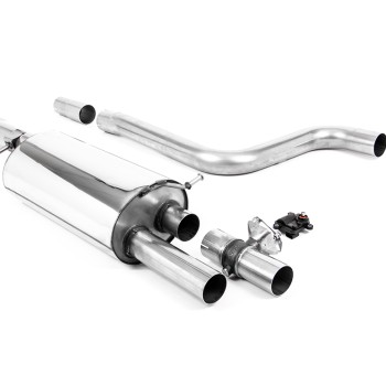 Ford Puma ST (GPF Equipped) - Valved OPF Back Exhaust System with Burnt Titanium GT-90 Trims - Burnt Titanium