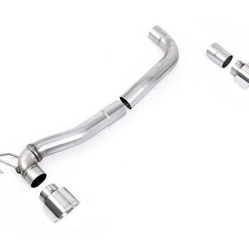 Ford Fiesta MK8/8.5 ST 1.5 - Maxton Designs Dual Outlet Upgrade Kit with GT-100 Polished Trims - Polished - Exhaust Only
