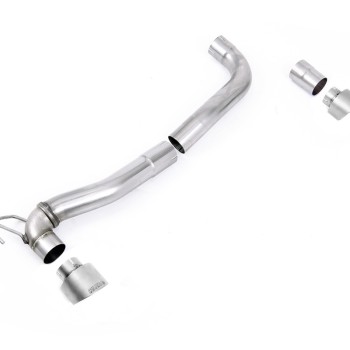Ford Fiesta MK8/8.5 ST 1.5 - Maxton Designs Dual Outlet Upgrade Kit with GT-100 Titanium Trims - Brushed Titanium - Exhaust Only