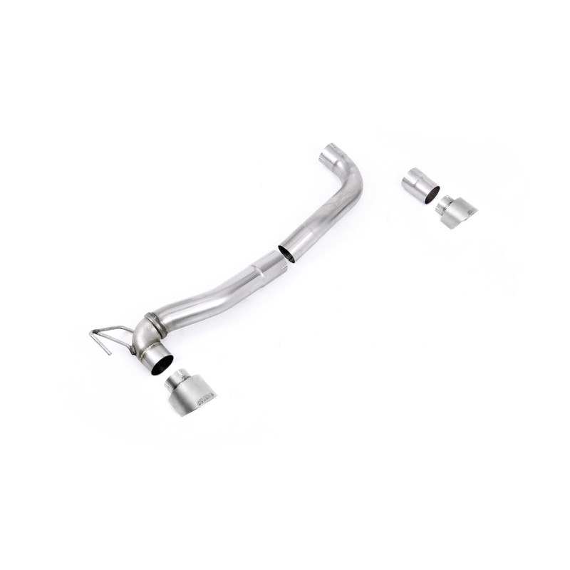 Ford Fiesta MK8/8.5 ST 1.5 - Maxton Designs Dual Outlet Upgrade Kit with GT-100 Titanium Trims - Brushed Titanium - Exhaust Only