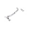 Ford Fiesta MK8/8.5 ST 1.5 - Maxton Designs Dual Outlet Upgrade Kit with GT-100 Titanium Trims - Brushed Titanium - Exhaust Only