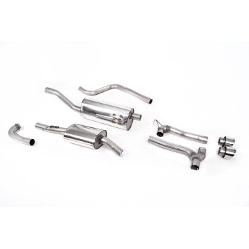 Ford Fiesta MK8 1.0T ST Line (Non GPF Models) Dual Outlets - Resonated (Quieter) Dual Outlet Exhaust System with Polished GT-100 Trims (Requires Maxton Diffuser) - Polished - Exhaust Only