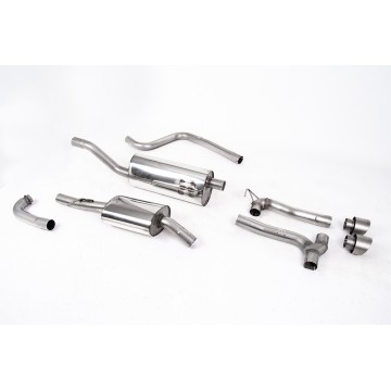 Ford Fiesta MK8 1.0T ST Line (Non GPF Models) Dual Outlets - Resonated (Quieter) Dual Outlet Exhaust System Brushed Titanium GT-100 Trims (Requires Maxton Diffuser) - Brushed Titanium - Exhaust Only