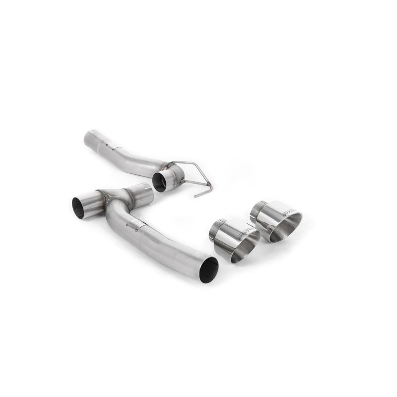 Ford Fiesta MK8 1.0T ST Line (Dual Outlets) - Upgrade Kit for Existing Milltek Cat Back Systems with Polished GT-100 Trims (Requires Diffuser) - Polished - Exhaust Only