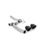 Ford Fiesta MK8 1.0T ST Line (Dual Outlets) - Upgrade Kits for Existing Milltek Cat Back Systems with Cerakote Black GT-100 Trims (Requires Diffuser) - Cerakote Black - Exhaust Only