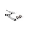Ford Fiesta MK8 1.0T ST Line (Dual Outlets) - Upgrade Kit for Existing Milltek Cat Back Systems with Brushed Titanium GT-100 Trims (Requires Diffuser) - Brushed Titanium - Exhaust Only
