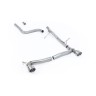 Ford Fiesta MK8 1.0T ST Line (Dual Outlets) - GPF/OPF Back Non-Resonated (Louder) with Brushed Titanium GT-100 Trims (Requires Diffuser) - Brushed Titanium - Exhaust Only