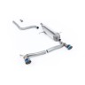 Ford Fiesta MK8 1.0T ST Line (Dual Outlets) - GPF/OPF Back Resonated with Burnt/Blue Titanium GT-100 Trims (Requires Diffuser) - Burnt/Blue Titanium - Exhaust Only