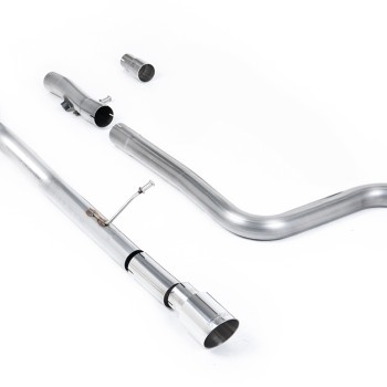 Ford Fiesta MK8 1.0T ST Line (GPF Models) - Non-Resonated (Louder) GPF/OPF Back with Polished GT-90 Trim - Polished - Single