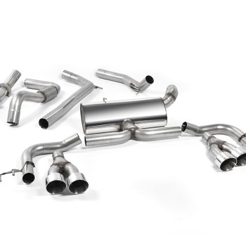 Honda Civic FK2 Type R Turbo (RHD Model Only) - Non-Resonated Cat-Back Exhaust System - Polished