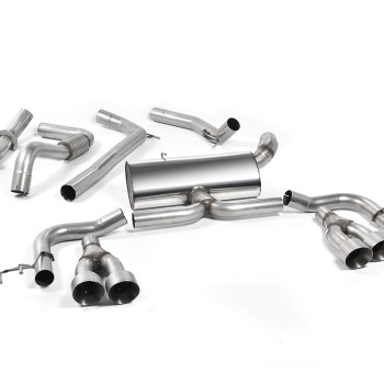 Honda Civic FK2 Type R Turbo (RHD Model Only) - Non-Resonated Cat-Back Exhaust System - Brushed Titanium