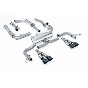 Honda Civic FK2 Type R Turbo (LHD Model Only) - Resonated Cat-Back Exhaust System - Cerakote Black