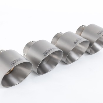 Honda Civic FK2 Type R Turbo (LHD Model Only) - Resonated Cat-Back Exhaust System - Brushed Titanium