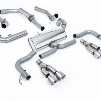 Honda Civic FK2 Type R Turbo (LHD Model Only) - Resonated Cat-Back Exhaust System - Brushed Titanium