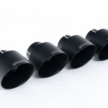 Honda Civic FK2 Type R Turbo (LHD Model Only) - Non-Resonated Cat-Back Exhaust System - Cerakote Black
