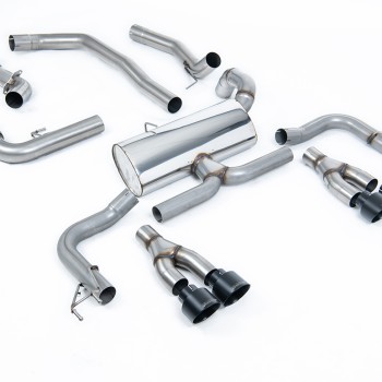 Honda Civic FK2 Type R Turbo (LHD Model Only) - Non-Resonated Cat-Back Exhaust System - Cerakote Black