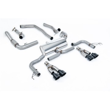 Honda Civic FK2 Type R Turbo (LHD Model Only) - Non-Resonated Cat-Back Exhaust System - Cerakote Black