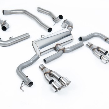 Honda Civic FK2 Type R Turbo (LHD Model Only) - Non-Resonated Cat-Back Exhaust System - Polished