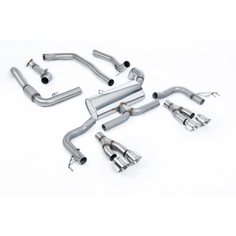 Honda Civic FK2 Type R Turbo (LHD Model Only) - Non-Resonated Cat-Back Exhaust System - Polished