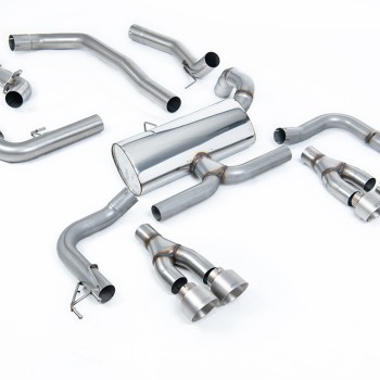 Honda Civic FK2 Type R Turbo (LHD Model Only) - Road+ Cat-Back Exhaust System - Brushed Titanium