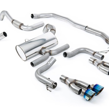 Honda Civic FK2 Type R Turbo (RHD Model Only) - Non-Resonated Cat-Back Exhaust System - Burnt Titanium