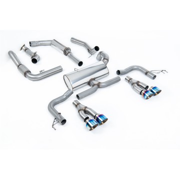 Honda Civic FK2 Type R Turbo (LHD Model Only) - Resonated Cat-Back Exhaust System - Burnt Titanium