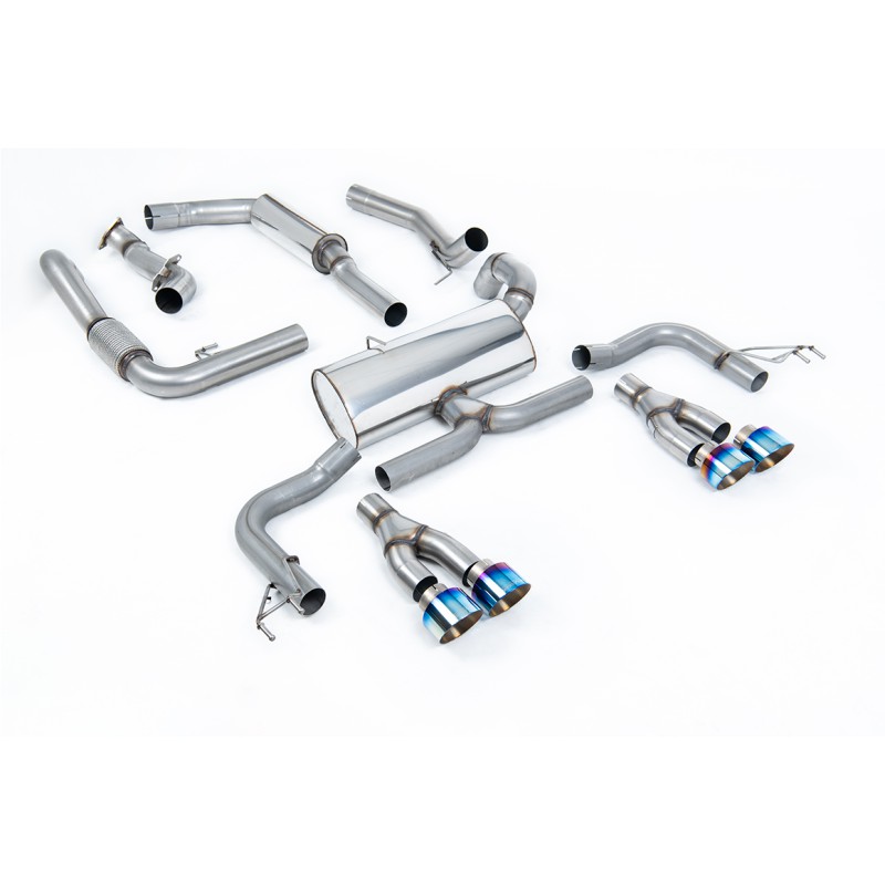 Honda Civic FK2 Type R Turbo (LHD Model Only) - Resonated Cat-Back Exhaust System - Burnt Titanium
