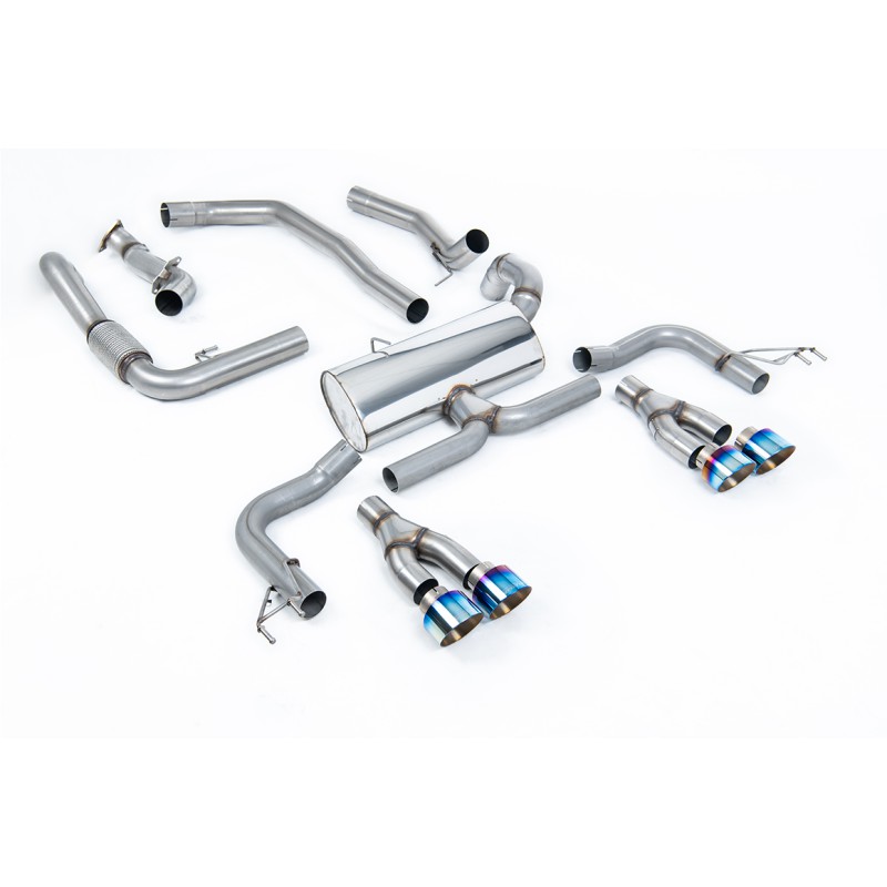 Honda Civic FK2 Type R Turbo (LHD Model Only) - Non-Resonated Cat-Back Exhaust System - Burnt Titanium