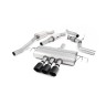 Honda Civic FK8 Type R - Resonated Cat-Back Exhaust System with 3 x Carbon Jet-100 Trims - Carbon Fibre