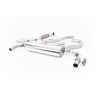Cat-Back Exhaust System with Burnt Titanium GT-115 Trims