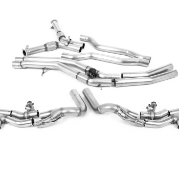 Lamborghini Urus - OPF Back Exhaust System with Active Centre & GT-115 Polished Trims - Polished