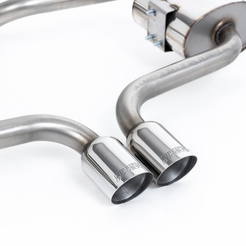 Mini Cooper S R53 - Resonated (Quieter) Cat-Back Exhaust System with Polished Trims