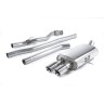 Mini Cooper S R56/R58 - Non-Resonated (Louder) Cat-Back Exhaust System with Twin Round Tailpipes - John Cooper Works Body Kit