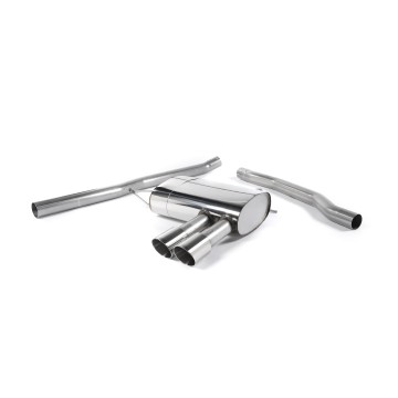 Mini Cooper S F56 - Non-Resonated (Louder) Cat-Back Exhaust System with Polished Tips - Polished