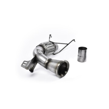 Mini Cooper S F55/F56 - Large Bore Downpipe with Catalyst Delete (For Milltek Cat-Back) - Milltek Cat-Back