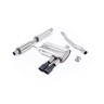 Mini Cooper S F56 - Resonated (Quieter) Cat-Back Exhaust System with Cerakote Black Tips - Cerakote Black
