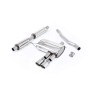 Mini Cooper S F56 - Resonated (Quieter) Cat-Back Exhaust System with Polished Tips - Polished