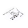 Mini Cooper S F56 - Non-Resonated (Louder) Cat-Back Exhaust System with Titanium Tips - Brushed Titanium