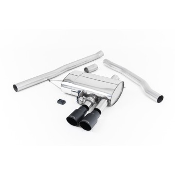 Mini Cooper S F56 - Valved & Non-Resonated (Louder) Cat-Back Exhaust System with Cerakote Black Tips - Cerakote Black