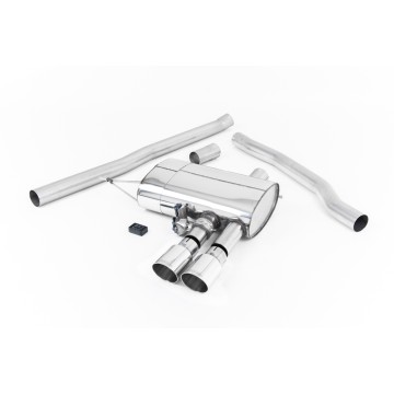Mini Cooper S F56 - Valved & Non-Resonated (Louder) Cat-Back Exhaust System with Polished Tips - Polished