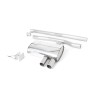 Mini Cooper S/JCW F56 - Non-Resonated (Louder) Cat-Back Exhaust System with GPF Bypass with Polished GT-90 Trims - Polished