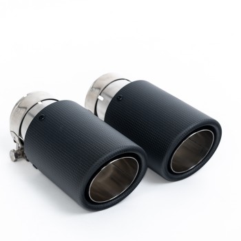 Mini Cooper S F55 (LCI Only) - GPF/OPF Back Exhaust System with Carbon JET-90 Trims - Carbon Fibre